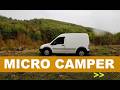 Camping in the Rain with Micro Camper Ford Transit Connect