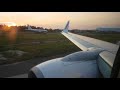 Ryanair beautiful departure Corfu runway 35 +  flying over Corfu town