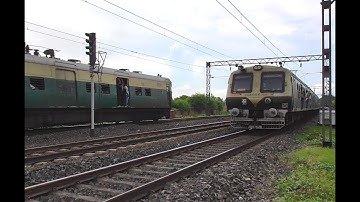 Crossing Between Two Local EMU Trains Of Eastern Railways || Indian Railways