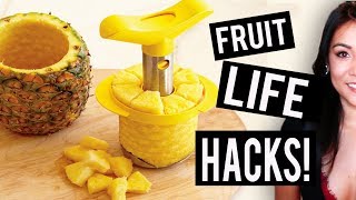FOOD LIFE HACKS YOU MUST KNOW 🙀 OMG!!! (or how to cut fruit Iike a basic human) - #TastyTuesday