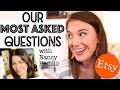 TOP 10 ETSY QUESTIONS ANSWERED! (How to Sell on Etsy Successfully- Q &amp; A with Nancy Badillo)