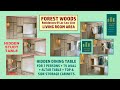 Hidden Dining Table for 7 + Hidden Study Table + TV wall + Altar + Storage Cabinets. HWB HUB.HDB.BTO