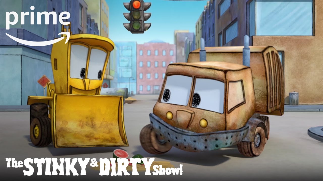 The Stinky & Dirty Show Season 2 Part 2 - Clip: Clean Up I Prime Video Kids  