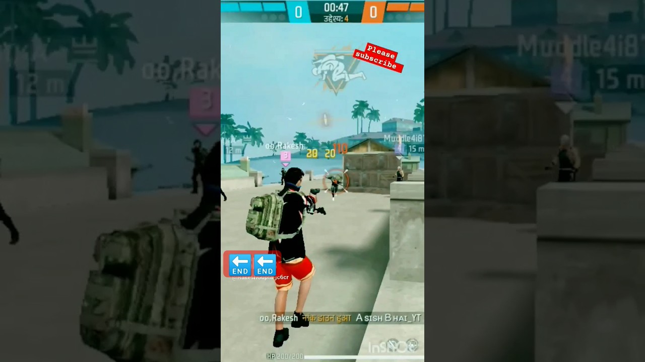 wait for end 🔚 free fire shorts 1 vs 4 #viral #shorts - YouTube