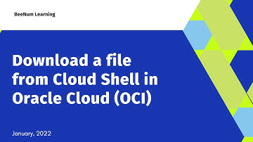 How to download a file from Cloud Shell in Oracle Cloud Infrastructure (OCI) to your local computer