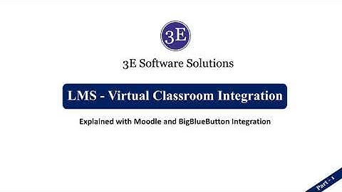 LMS Virtual Classroom Integration explained with Moodle and BigBlueButton Integration - Part 1