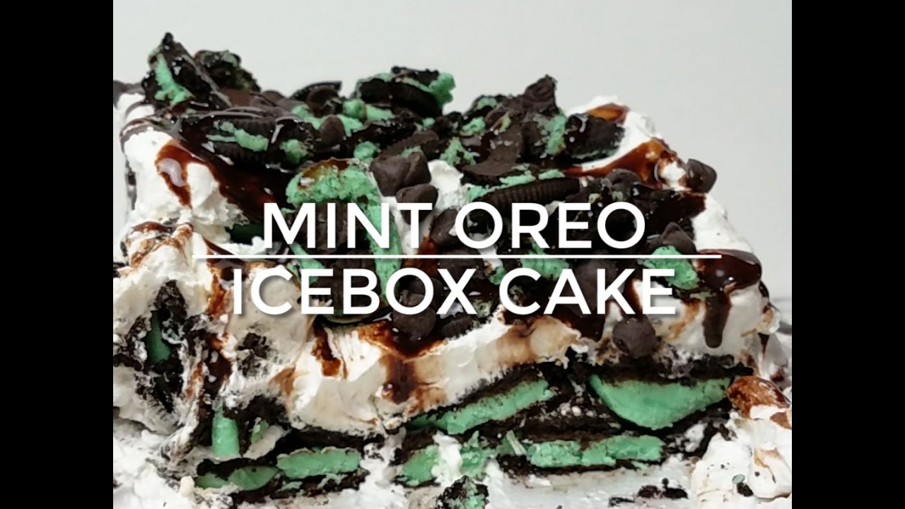 mint oreo icebox cake