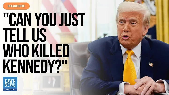 Journalist Asks Trump Point Blank: "Can You Just Tell Us Who Killed Kennedy?" | Dawn News English