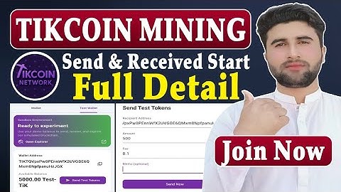 TikCoin Mining Send & Received Start | Don