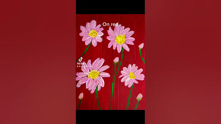 #paintings on a #red #background by #artist #Ruth ...