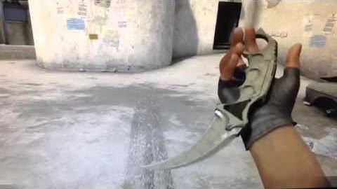 CSGO Karambit knife ALL ANIMATIONS!