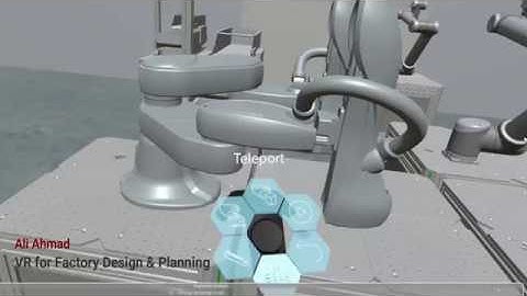 VR (Virtual Reality) for cobots factory_Tecnomatix Process Simulate
