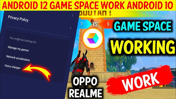 Voice changer available in game space new update !! how to voice change oppo Realme !!