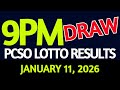 Lotto 9PM Results for January 11, 2026 🎟️