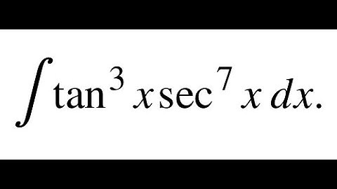 Integral of tan³(x) sec⁷(x) | Clever u-Substitution in 3 Steps