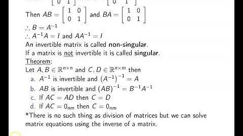 Ch. 3.3 Inverses