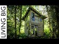 Forest Cabin Built From Salvaged Materials Cost Only $800!