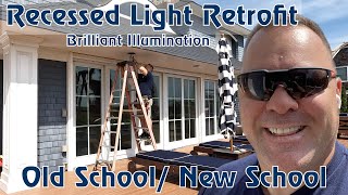 Exterior Recessed Light Upgrade - Retrofit old-school Lightolier to new LED's by RAB