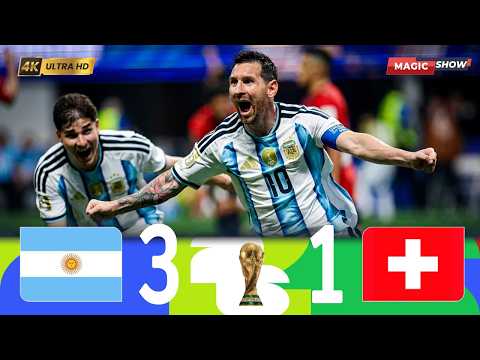 ملخص مباراة الارجنتين 3 1 سويسرا ربع نهائي المونديال 2026