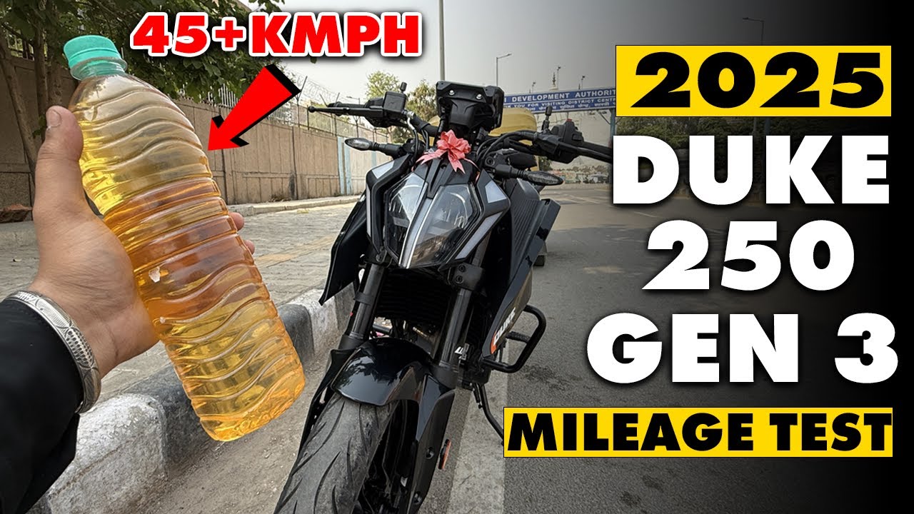 2025 DUKE 250 GEN 3 MILEAGE TEST SHOCKING RESULT 🤯