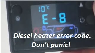 Diesel heater first start