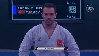 Samuel Stea (ITA) - Mehmet Yakan (TUR) - Karate 1 Rabat 2018 - Bronze Medal Kata Male Resimi