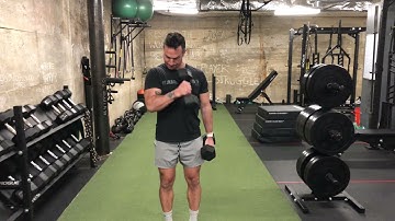 Dumbbell Alternating Cross-body Hammer Curls