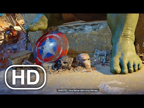 All Avengers Are Dead In Future Earth Scene 4K ULTRA HD - Marvel's Avengers Hawkeye DLC