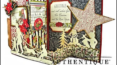 Authentique Vintage Christmas Z Fold Cards 3 Ways ...