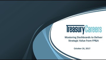 Mastering Dashboards to Deliver Strategic Value from FP&A