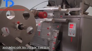 Máy đóng gói trà túi lọc tam giác hai đầu cân