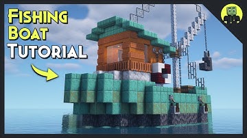 How To Build - Fishing Boat in Minecraft!! [Tutorial 2021]