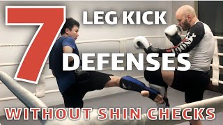 7 leg kick defenses besides shin checking