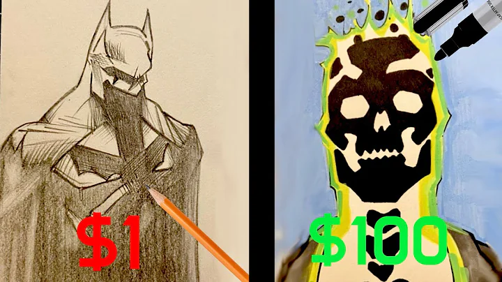 $1 VS $100 Art challenge