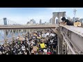 Thousands march across Brooklyn Bridge for George Floyd