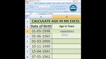 How to Calculate Age in MS Excel | #age | #calculate | #excel | #exceltips | #exceltutorial