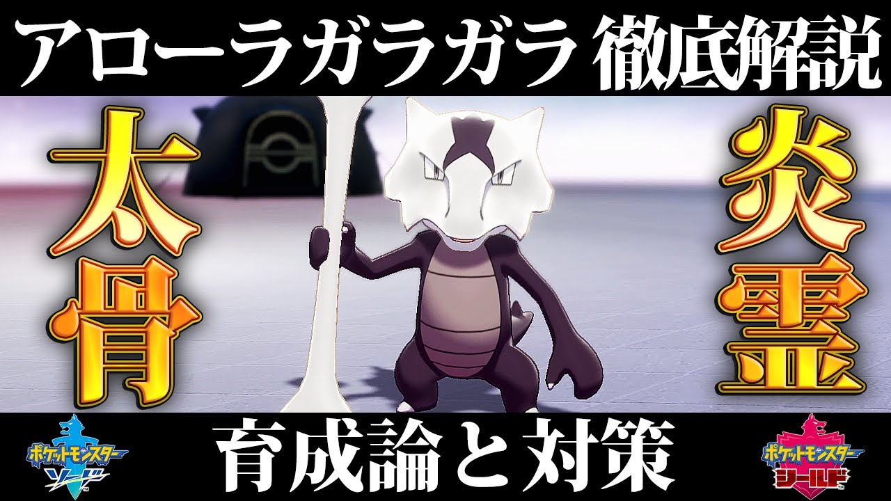 ポケモン剣盾 アローラガラガラ 育成論