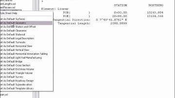 FC InRoads 8.9 Setting Default Reports
