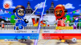 Wii Sports Resort Swordplay Speed Slice - Loghead Me Vs. Matt Champion