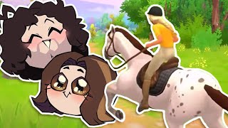 Arin Hanson, Dan Avidan, and the greatest horse groomer - JELLYBINGUS | Horse Club Adventures screenshot 3