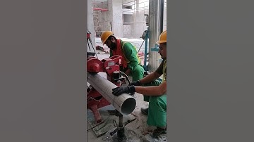 GI PIPE THREADING MACHINE  #video#UAE#plumbing#SHORT#VIDEO#PIVOT