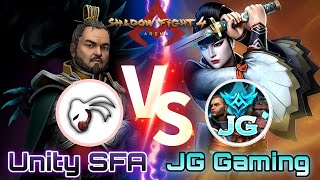🔥UNITY SFA VS JG GAMING🔥✨ - PART 2 | Shadow Fight 4 : Arena PvP | SFA 3v3 Intense Rank Battles 🔥💯