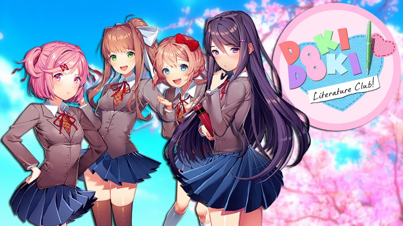 A Totally Normal Game Nothing Suspicious At All Doki Doki Literature Club Part 1 Youtube