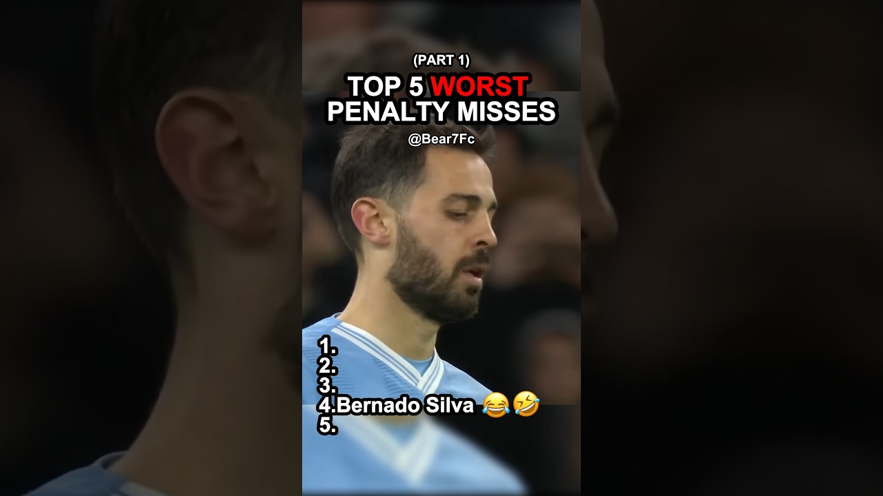 Top 5 worst penalty misses ❌️ #footballshorts #football #soccer #premierleague #liverpool #funny