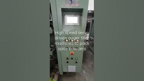 High speed servo driven auger filler machines to pack spice powders