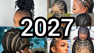 2027 Latest zigzag Cornrow braids hairstyles | Cornrow braids styles | zigzag Cornrows