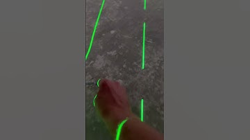 Floor leveling find high and low spots in seconds using 45 degree laser