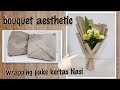 Wrapping flowers bouquet || cara membuat buket bunga pakai kertas nasi #24