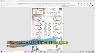 PENDIDIKAN ISLAM TAHUN 1 | BUKU AKTIVITI (PINK) | MUKA SURAT 6