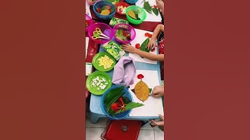 Tạo hình con cá từ nguyên vật liệu (4-5 tuổi)